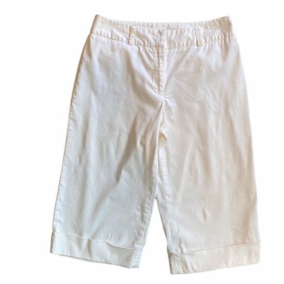 Charter Club White Katherine Fit Capri SZ 10P - Picture 1 of 9